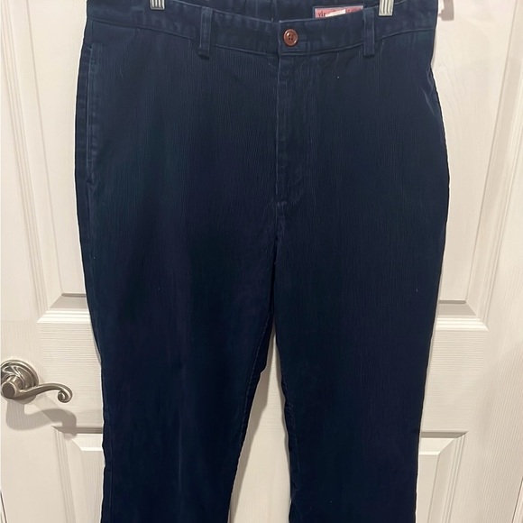 Vineyard Vines navy blue corduroy club pants size 34X34 - Picture 3 of 8
